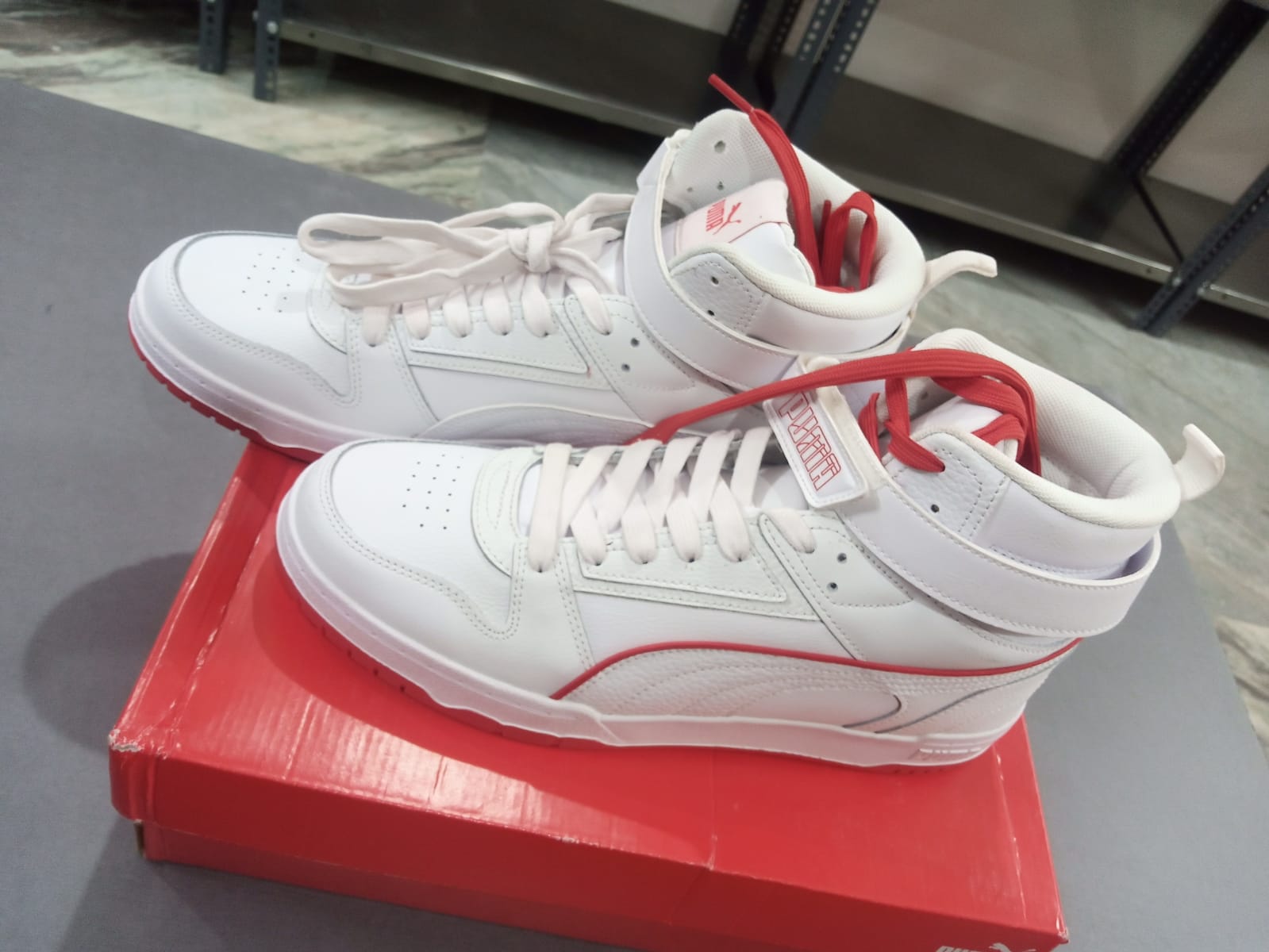 Puma Harrdy Sandhu White High Neck Sneakers