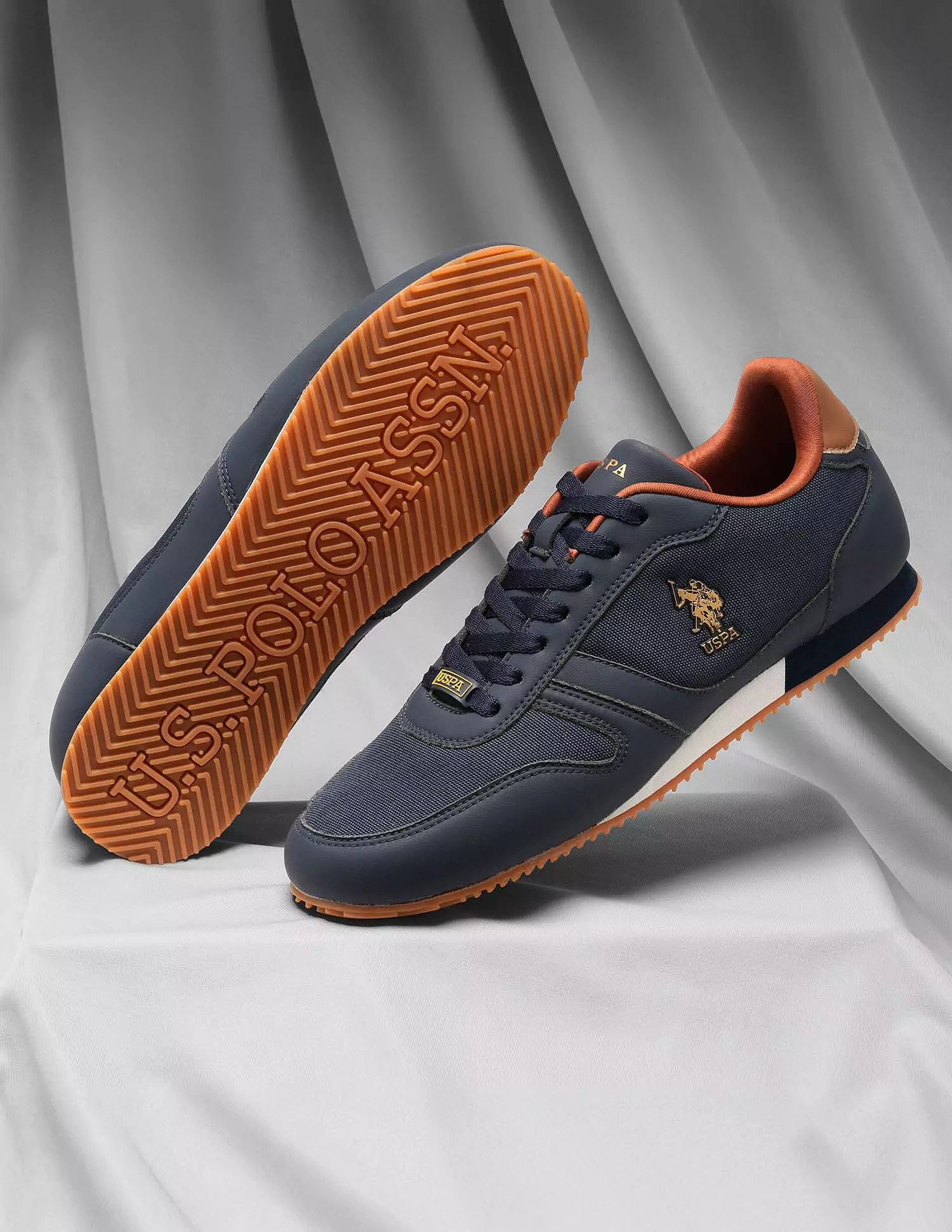 U.S.POLO Assn. Men Clane 2.0 Colourblocked Sneakers
