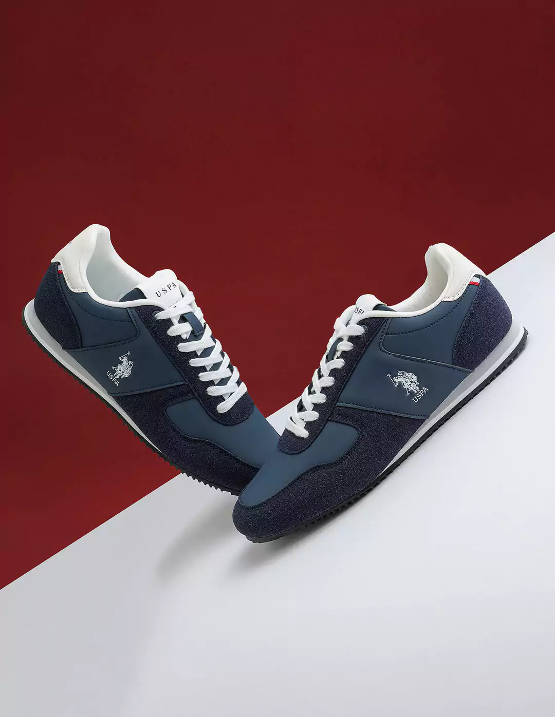 Men Sorrento Navy Retro Sneakers