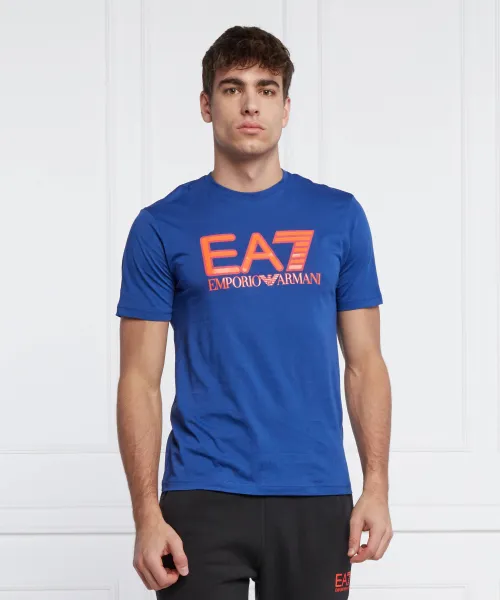EA7 EMPORIO ARMANI Stretch cotton crew-Neck T-Shirt