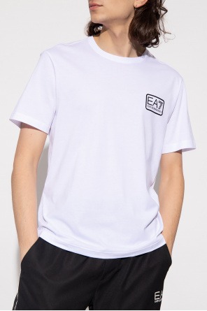 EA7 EMPORIO ARMANI Stretch cotton crew-Neck T-Shirt