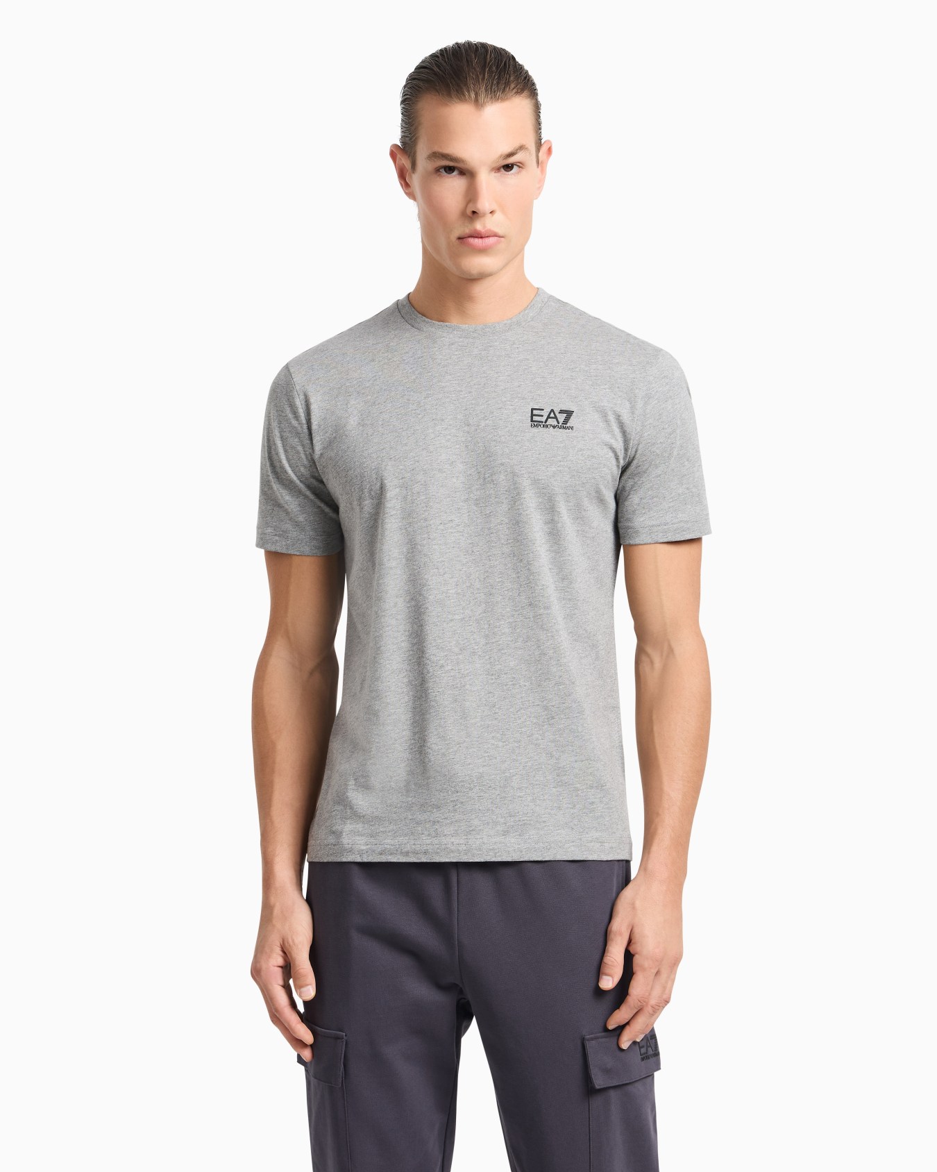 EA7 EMPORIO ARMANI Stretch cotton crew-Neck T-Shirt