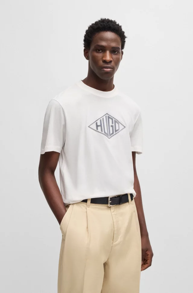 HUGO - COTTON - JERSEY T-SHIRT
