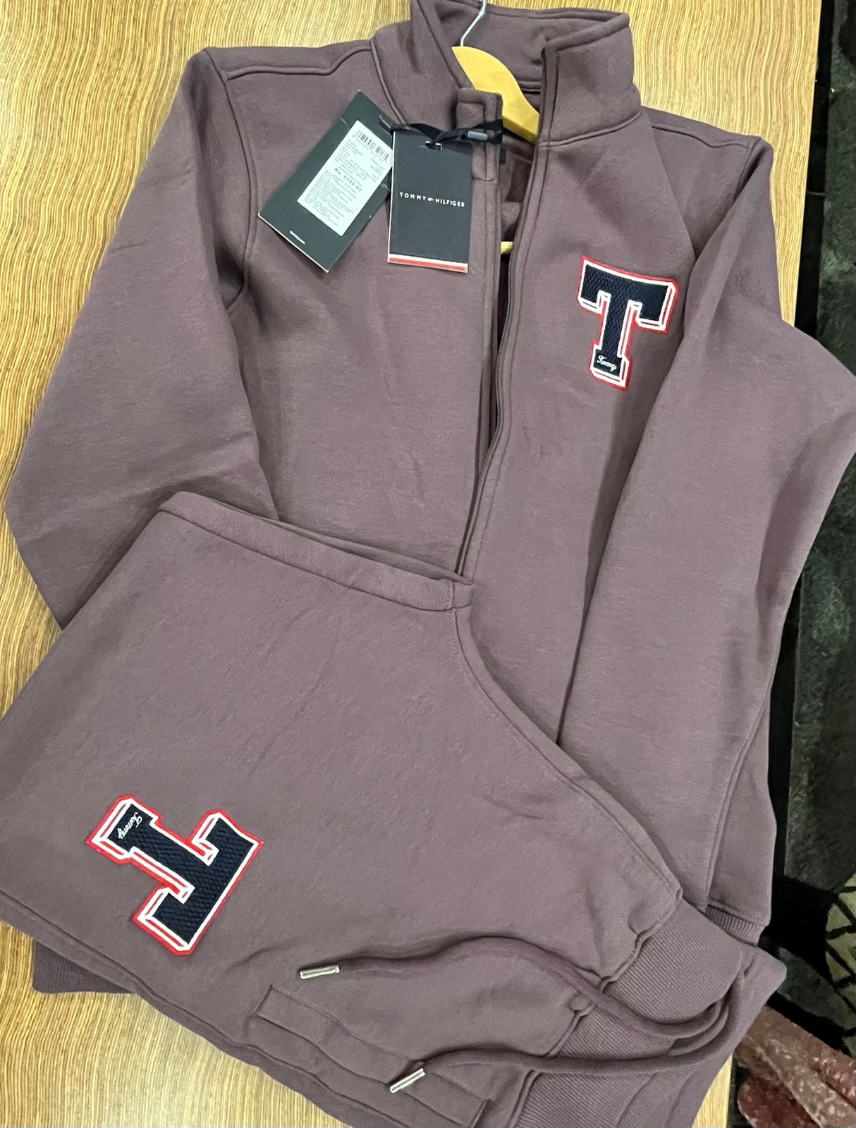 Tommy Hilfiger men's tracksuit in purple colour