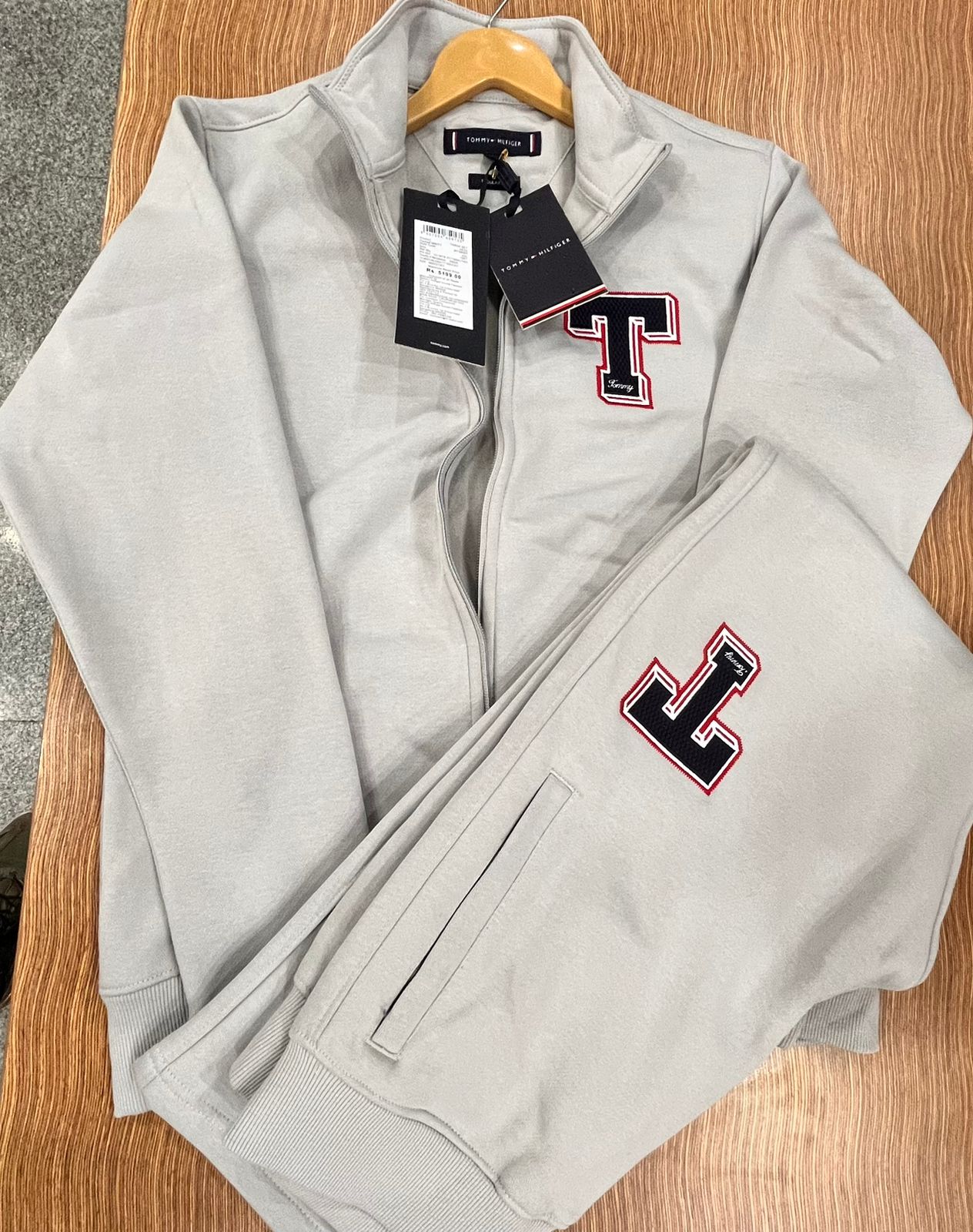 Tommy Hilfiger men's tracksuit in grey colour