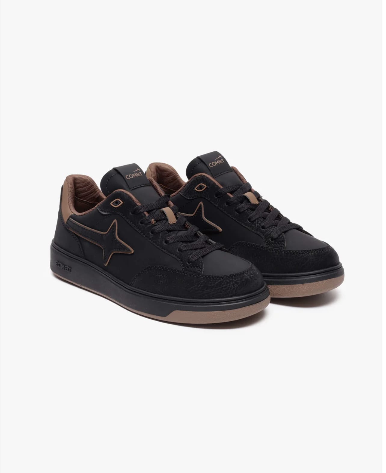 Comet Sneakers in black and brown color